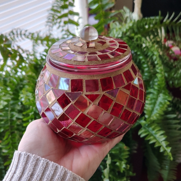 Vintage Mosaic Apothecary Glass Holder - Picture 4 of 4